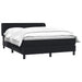 Pat box spring cu saltea, negru, 160x210 cm, catifea - WALTI WALTI