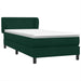 Pat box spring cu saltea, verde închis, 80x220 cm, catifea - WALTI WALTI