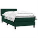 Pat box spring cu saltea, verde închis, 80x220 cm, catifea - WALTI WALTI