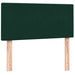 Pat box spring cu saltea, verde închis, 80x220 cm, catifea - WALTI WALTI