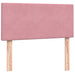 Pat box spring cu saltea, roz, 90x220 cm, catifea - WALTI WALTI