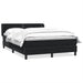 Pat box spring cu saltea, negru, 160x210 cm, catifea - WALTI WALTI
