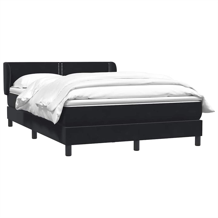 Pat box spring cu saltea, negru, 160x210 cm, catifea - WALTI WALTI