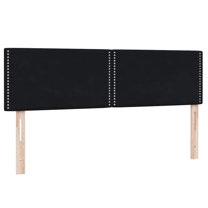 Pat box spring cu saltea, negru, 160x210 cm, catifea - WALTI WALTI