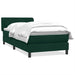 Pat box spring cu saltea, verde închis, 80x220 cm, catifea - WALTI WALTI