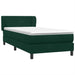 Pat box spring cu saltea, verde închis, 80x220 cm, catifea - WALTI WALTI