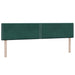 Pat cu arcuri cu saltele verde închis 180x220 cm catifea - WALTI WALTI