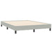 Pat box spring cu saltea, gri deschis, 160x210 cm, catifea - WALTI WALTI