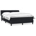 Pat box spring cu saltea, negru, 160x210 cm, catifea - WALTI WALTI
