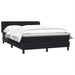 Pat box spring cu saltea, negru, 160x210 cm, catifea - WALTI WALTI