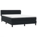 Pat box spring cu saltea, negru, 160x210 cm, catifea - WALTI WALTI