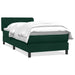Pat box spring cu saltea, verde închis, 80x220 cm, catifea - WALTI WALTI
