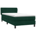 Pat box spring cu saltea, verde închis, 80x220 cm, catifea - WALTI WALTI