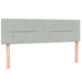 Pat box spring cu saltea, gri deschis, 160x220 cm, catifea - WALTI WALTI