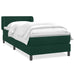 Pat box spring cu saltea, verde închis, 80x220 cm, catifea - WALTI WALTI