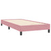 Pat box spring cu saltea, roz, 90x220 cm, catifea - WALTI WALTI