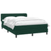 Pat box spring cu saltea, verde închis, 160x220 cm, catifea - WALTI WALTI
