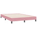 Pat box spring cu saltea, roz, 160x220 cm, catifea - WALTI WALTI