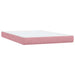 Pat box spring cu saltea, roz, 160x220 cm, catifea - WALTI WALTI