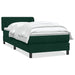 Pat box spring cu saltea, verde închis, 80x220 cm, catifea - WALTI WALTI