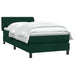 Pat box spring cu saltea, verde închis, 80x220 cm, catifea - WALTI WALTI