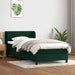 Pat box spring cu saltea, verde închis, 80x220 cm, catifea - WALTI WALTI