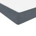 Pat box spring cu saltea, gri închis, 90x220 cm, catifea - WALTI WALTI