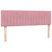 Pat box spring cu saltea, roz, 140x220 cm, catifea - WALTI WALTI