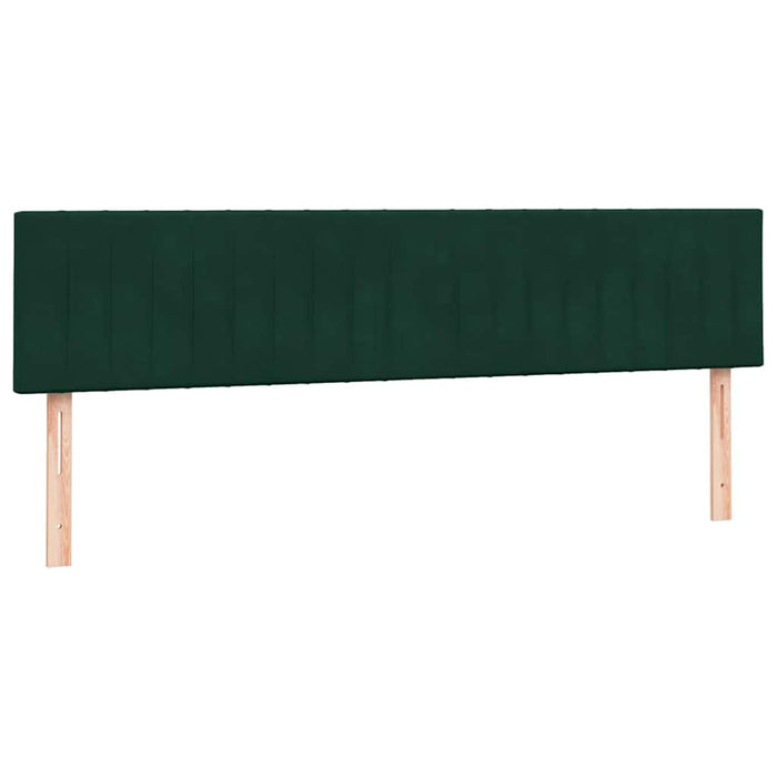 Pat cu arcuri cu saltele verde închis 180x220 cm catifea - WALTI WALTI