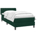 Pat box spring cu saltea, verde închis, 80x220 cm, catifea - WALTI WALTI