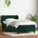 Pat box spring cu saltea, verde închis, 80x220 cm, catifea - WALTI WALTI