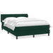 Pat box spring cu saltea, verde închis, 160x220 cm, catifea - WALTI WALTI