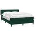 Pat box spring cu saltea, verde închis, 160x220 cm, catifea - WALTI WALTI