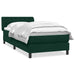 Pat box spring cu saltea, verde închis, 80x220 cm, catifea - WALTI WALTI