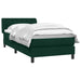 Pat box spring cu saltea, verde închis, 80x220 cm, catifea - WALTI WALTI