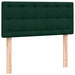 Pat box spring cu saltea, verde închis, 80x220 cm, catifea - WALTI WALTI