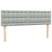 Pat box spring cu saltea, gri deschis, 160x220 cm, catifea - WALTI WALTI