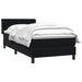 Pat box spring cu saltea, negru, 90x210 cm, catifea - WALTI WALTI