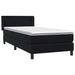 Pat box spring cu saltea, negru, 90x210 cm, catifea - WALTI WALTI