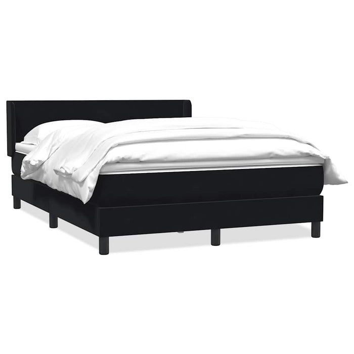 Pat box spring cu saltea, negru, 160x210 cm, catifea - WALTI WALTI