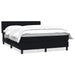 Pat box spring cu saltea, negru, 160x210 cm, catifea - WALTI WALTI