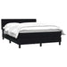 Pat box spring cu saltea, negru, 160x210 cm, catifea - WALTI WALTI