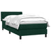 Pat box spring cu saltea, verde închis, 80x220 cm, catifea - WALTI WALTI