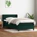 Pat box spring cu saltea, verde închis, 80x220 cm, catifea - WALTI WALTI