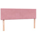 Pat box spring cu saltea, roz, 140x220 cm, catifea - WALTI WALTI