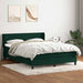 Pat box spring cu saltea, verde închis, 160x220 cm, catifea - WALTI WALTI