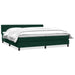Pat box spring cu saltea, verde închis, 180x220 cm, catifea - WALTI WALTI