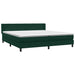 Pat box spring cu saltea, verde închis, 180x220 cm, catifea - WALTI WALTI