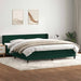 Pat box spring cu saltea, verde închis, 180x220 cm, catifea - WALTI WALTI