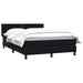 Pat box spring cu saltea, negru, 160x210 cm, catifea - WALTI WALTI